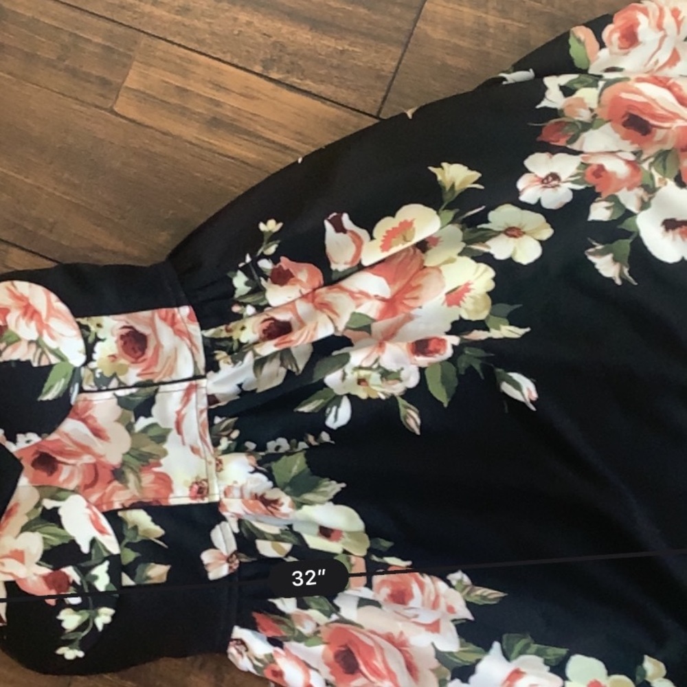 Xhilaration floral black dress size xs - Picture 3 of 5